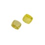Citrine verte ASSCHER 15.20 carats 16.95 X 16.95 mm