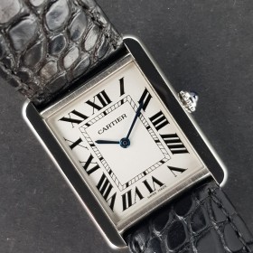 Cartier Tank Solo 2715 27mm Mint condition stahl steel CL28OttAtt