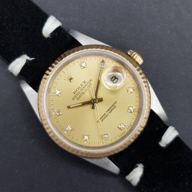 Rolex Datejust 36 16233 36mm Avec Cadran Diamant Bon état X367