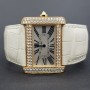 Cartier Tank Divan 2602 38mm Facrory Diamond Full Set Mint condition 18k CV.AF3