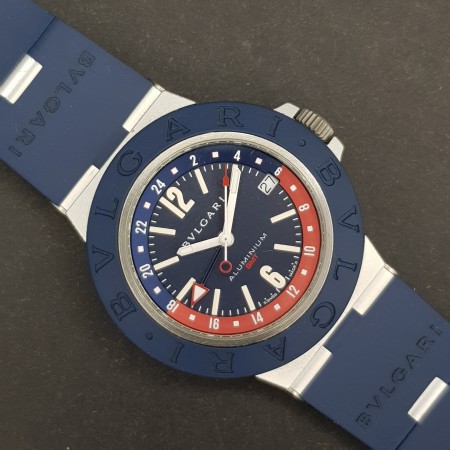 Bulgari Bulgari Gmt BB40ATGMT 40mm Box Bon état alluminium 41XXX02Nov