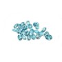 TOPAZE BLEUE COUPE OVALE 7 X 5 POIDS 0.90 CARATS