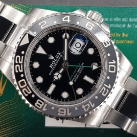Rolex GMT-Master II 126710GRNR With Card Like New Stahl steel hhk3.23