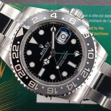 Rolex GMT-Master II 126710GRNR With Card Like New Stahl steel hhk3.23