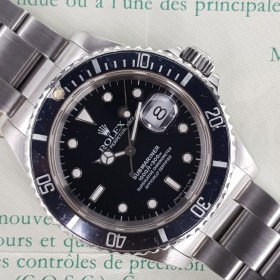 Rolex Submariner Date 16610 40mm Avec Papier Très Bon état stahl steel 41Blum