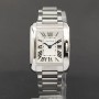 Cartier Tank Anglaise 3485 22mm Bon état acier 479AF02Nov25