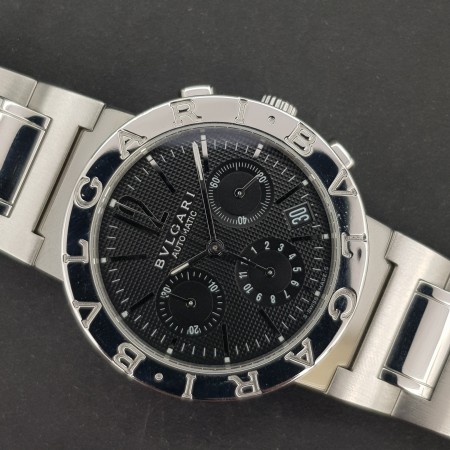 Bulgari Bulgari Bb38ssch BB 38 SS CH 38mm Very Good condition stahl steel 10XXX02Nov