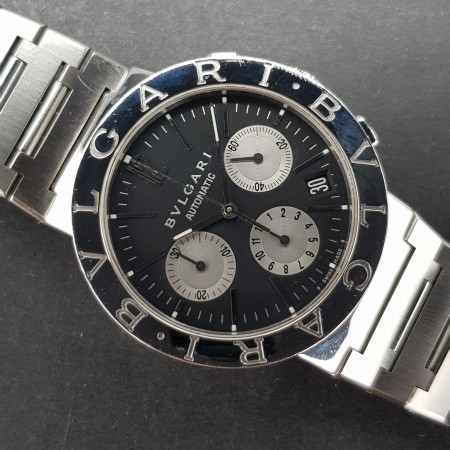 copy of Bulgari Bulgari Bb38ssch BB 38 SS CH 38mm Very Good condition stahl steel 10XXX02Nov