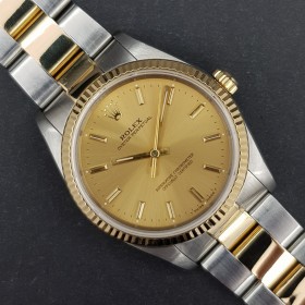 Rolex Oyster Perpetual 34 14233 34mm Très bon état acier et or 81XXHK2