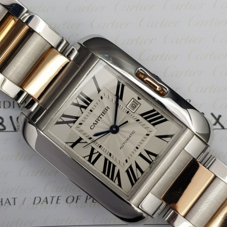 Cartier Tank Anglaise 3511 39.2mm Avec Papier Très Bon état acier/or 493XXX