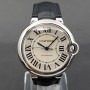 Cartier Ballon Bleu 36mm 3284 36mm With Paper Very Good condition stahl steel 72HHK3