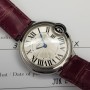 Cartier Ballon Bleu 33mm 3653 33mm Avec Papier Bon état acier stahl 472Blum02Nov