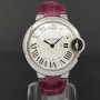 Cartier Ballon Bleu 33mm 3653 33mm With Paper Good condition stahl steel 472Blum02Nov