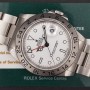 Rolex Explorer II 16570 40mm Box Paper and 2 Service Rolex Mint condition 34Bf