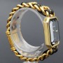 Chanel Première Plated Leather Quartz Ladies Watch Size L Gold Plated Leather Premiere H0001 Smal Size