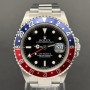 Rolex GMT-Master II Pepsi 16710 Rectangular Dial Card Rolex Good condition Diam1705