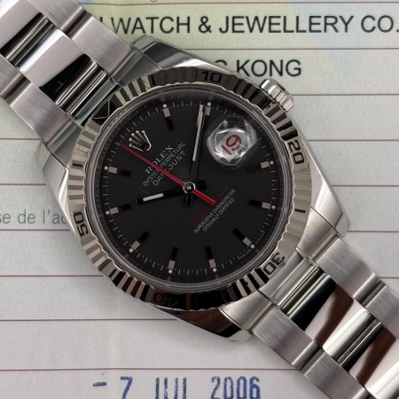 Rolex Datejust Turn-O-Graph 116264 36mm Box and Paper Very Good condition stahl 8XXGen26