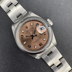 Rolex Oyster Perpetual Lady Date 79160 26mm Pink Dial Good condition stahl steel 15XXHKG