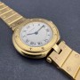 Cartier Santos 8191 Ronde Vendome 27mm 76.5g Or Bon état Diam1732