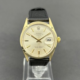 Rolex Oyster Perpetual Date 1550 34mm Good condition stahl steel 413Blum02