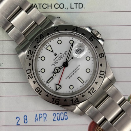 Rolex Explorer II 16570 40mm With Paper Very Good condition stahl steel 33Bfr1