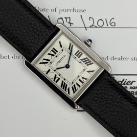 Cartier Tank Solo WSTA0028 3169 34.8mm Avec Papier Mint condition Clogen33