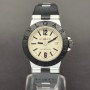 Bulgari Diagono Alluminium Al29ta 29mm With Paper Good condition Aluminium Clogen260