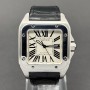 Cartier Santos 100 2878 33mm With Paper Mint condition stahl steel 5HKFeb26