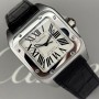 Cartier Santos 100 2878 33mm With Paper Mint condition stahl steel 5HKFeb26
