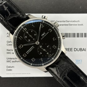 copy of IWC Portuguese Chronograph IW371446 Good condition stahl steel 84CLApri