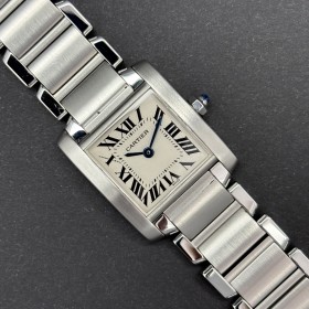 copy of Cartier Tank Française 2302 28mm Medium Size Full set Mint condition Cl334OttAtt