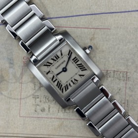copy of Cartier Tank Française 2302 28mm Medium Size Full set Mint condition Cl334OttAtt