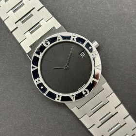 copy of Bulgari Diagono Alluminium Al29ta 29mm With Paper Good condition Aluminium Clogen260