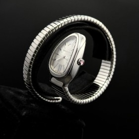 Bulgari Serpenti SP35S 35m With Paper Very Good Condition Stahl Steel 14HKJun