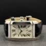 Cartier Tank Américaine 1741 26mm With Paper Mint Condition White Gold 10HKLug