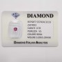 Radiant cut pink sapphire 0.76 CT in certified BLISTER