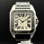 copy of Cartier Santos 100 2878 33mm With Paper Mint condition stahl steel 14HKFeb26
