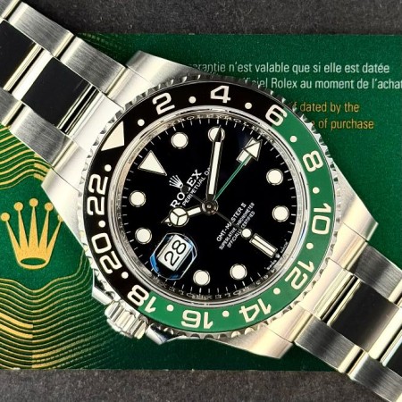 copy of Rolex GMT-Master II 126710GRNR Avec Carte Comme Neuf Acier Stahl hhk3-8a