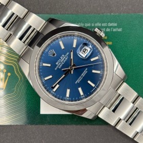 Rolex Datejust 41mm Blu 126300 With New Card Mint condition stahl steel BluSet31