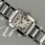 Cartier Tank Française W51002Q3 28mm With Paper Mint Condition Steel Blueset44