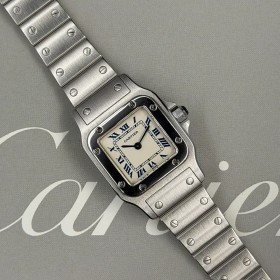 Cartier Santos Galbée 1565 24mm With Paper Mint Condition Stahl Steel 31HKLug