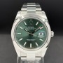 Rolex Datejust 41mm Green 126300 With New Card Mint condition stahl steel BluSet38