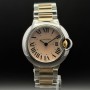 copy of Cartier Ballon Bleu 33mm 3489 33mm Cadran Diamant Bon état acier stahl 473Blum02N