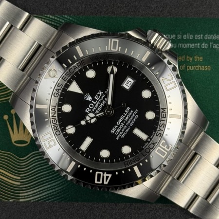 Rolex Sea-Dweller Deepsea 126660 44mm With Card Mint Condition Stahl Steel 275CLSETT