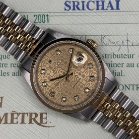 Rolex Datejust 36mm 16233 Computer Dial With Paper Very Good condition 267ClSet