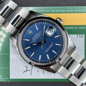 Rolex Datejust 36mm 126200 Blu Dial With Card Good condition stahl steel 226ClSe