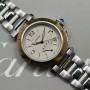 Cartier Pasha 1033 38mm With Paper Very Good Condition Gold&Steel 72CLSETT
