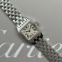 copy of Cartier Santos Demoiselle 2698 20mm With Paper Mint condition stahl steel 73Blu3