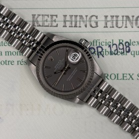 Rolex Lady-Datejust Lady-Date 26mm 69174 With Paper Grey Dial Very Good condition steel 89ClSet