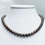 Filo COLLANA PERLE BIWA BROWN Misura da 7 a 7.5 mm Lunghezza 40 cm